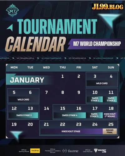 M7 World Championship schedule