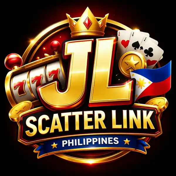 Colorful casino logo with Philippines flag