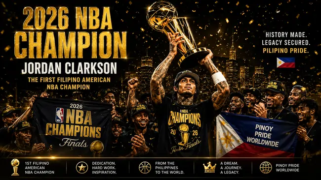 Jordan Clarkson First Half Filipino NBA Champion 1 Jordan Clarkson First Half Filipino NBA Champion